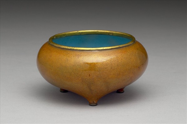 銅胎畫琺瑯缽式爐