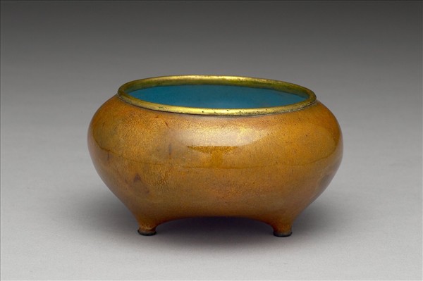 銅胎畫琺瑯缽式爐