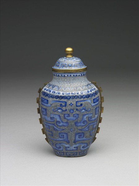 銅胎畫琺瑯出戟蓋罐