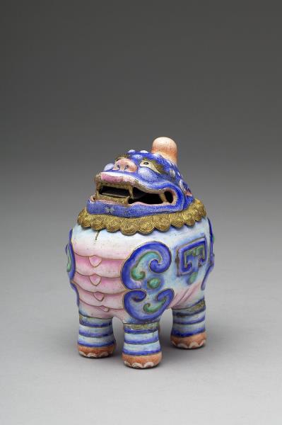 銅胎畫琺瑯甪端