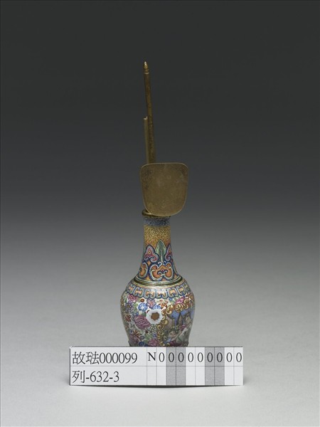 銅胎畫琺瑯西洋母子圖瓶