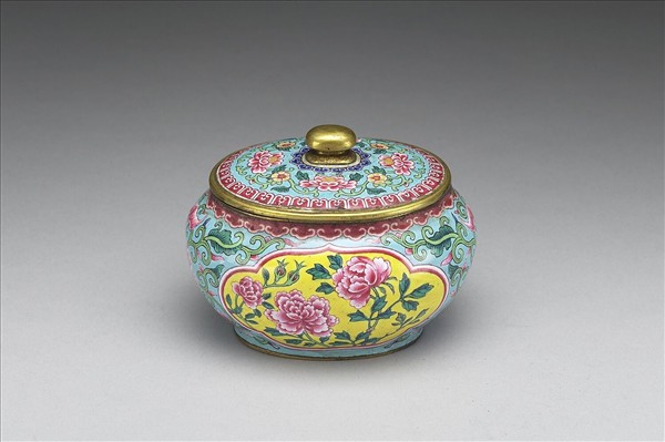 銅胎畫琺瑯水盛