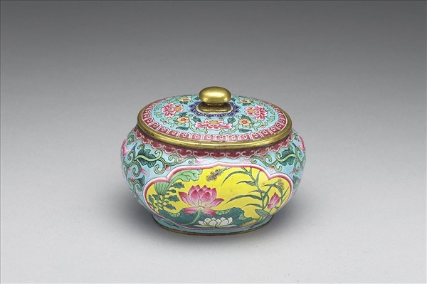 銅胎畫琺瑯水盛