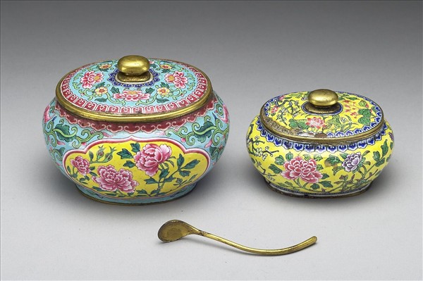 銅胎畫琺瑯水盛