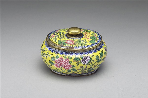 銅胎畫琺瑯水盛