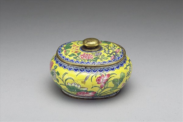 銅胎畫琺瑯水盛