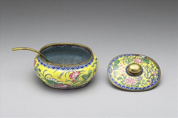 銅胎畫琺瑯水盛