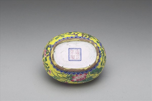 銅胎畫琺瑯水盛