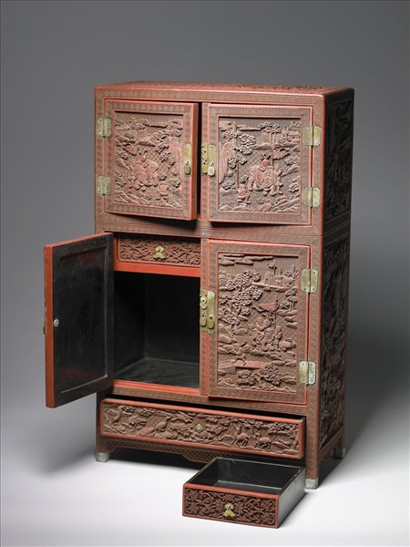 剔紅職貢圖小櫃