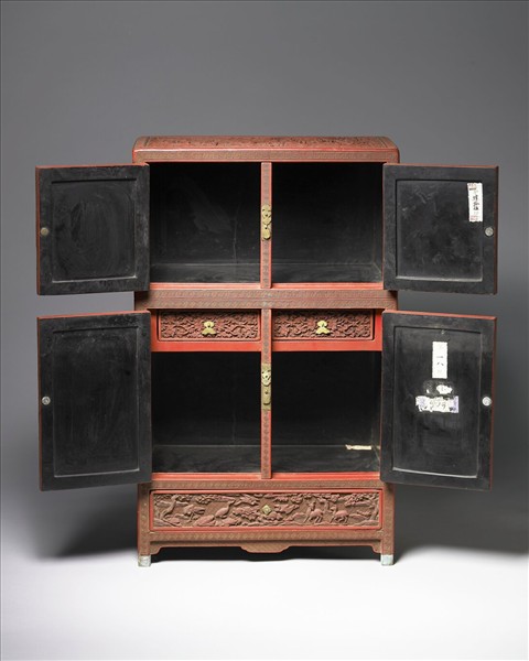 剔紅職貢圖小櫃