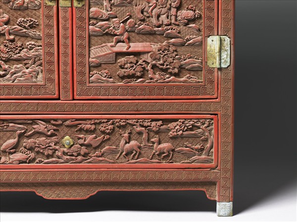 剔紅職貢圖小櫃