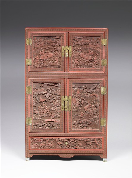 剔紅職貢圖小櫃