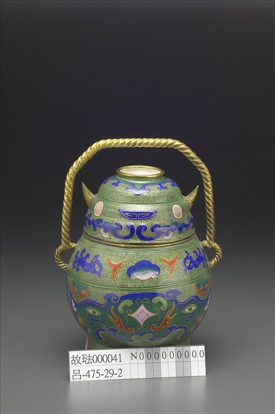 銅胎畫琺瑯提梁卣