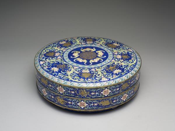 銅胎畫琺瑯攢盒