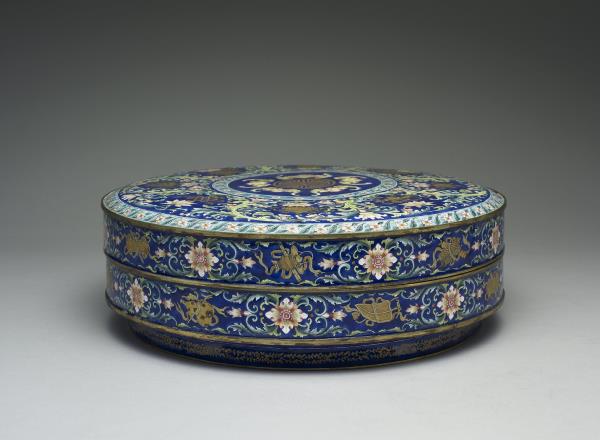 銅胎畫琺瑯攢盒