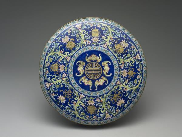 銅胎畫琺瑯攢盒