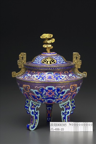 銅胎畫琺瑯爐