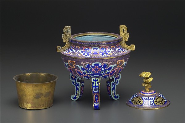 銅胎畫琺瑯爐