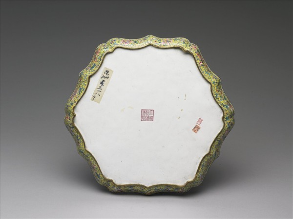 畫琺瑯五彩人物盤