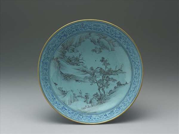 銅胎畫琺瑯花薰