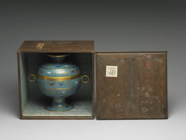 掐絲琺瑯動物紋豆