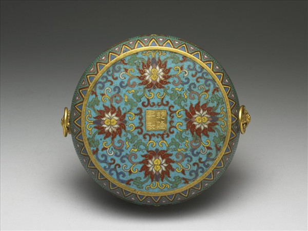 掐絲琺瑯螭紋墨海