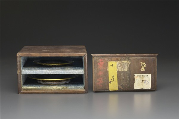 銅胎畫琺瑯西洋人物圖碟