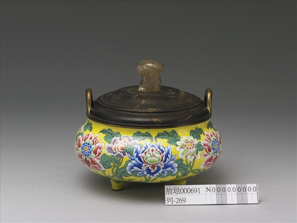 銅胎畫琺瑯爐