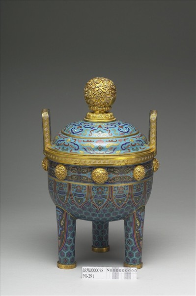 掐絲琺瑯鼎式爐