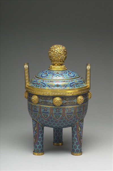 掐絲琺瑯鼎式爐