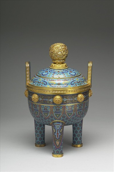 掐絲琺瑯鼎式爐