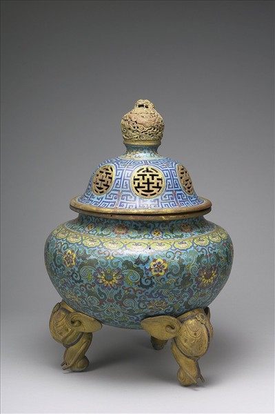 掐絲琺瑯鼎式爐