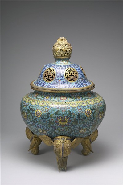 掐絲琺瑯鼎式爐
