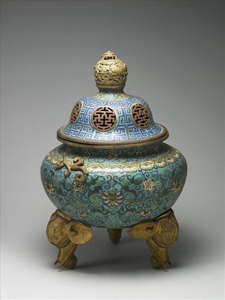 掐絲琺瑯鼎式爐