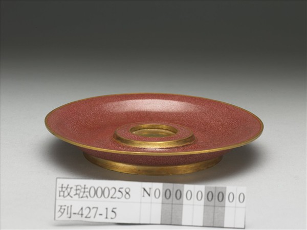 金胎畫琺瑯圓盤
