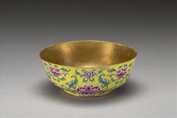 金胎畫琺瑯碗