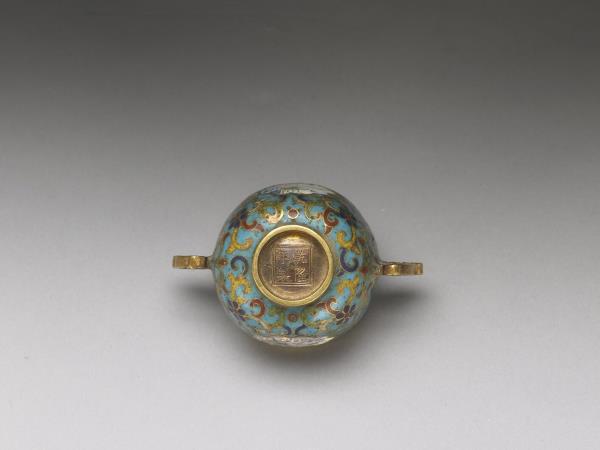 金胎掐絲兼畫琺瑯杯
