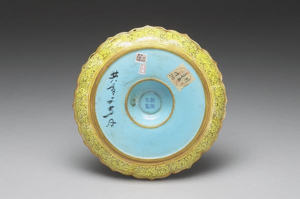 金胎畫琺瑯西洋人物圖盤