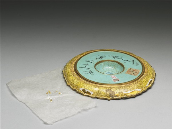 金胎畫琺瑯西洋人物圖盤