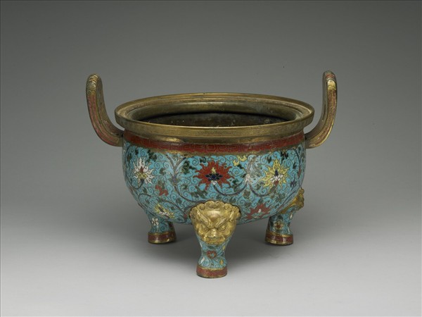 掐絲琺瑯鼎式爐