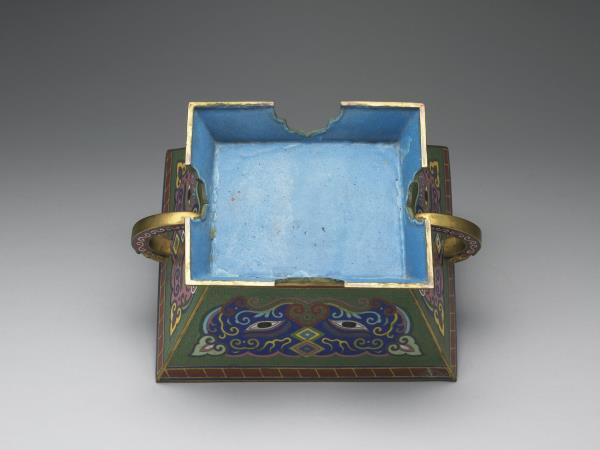 掐絲琺瑯獸面紋簠