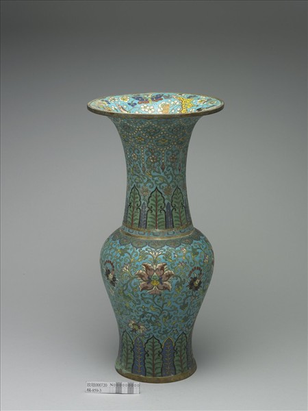 掐絲琺瑯圓口花瓶