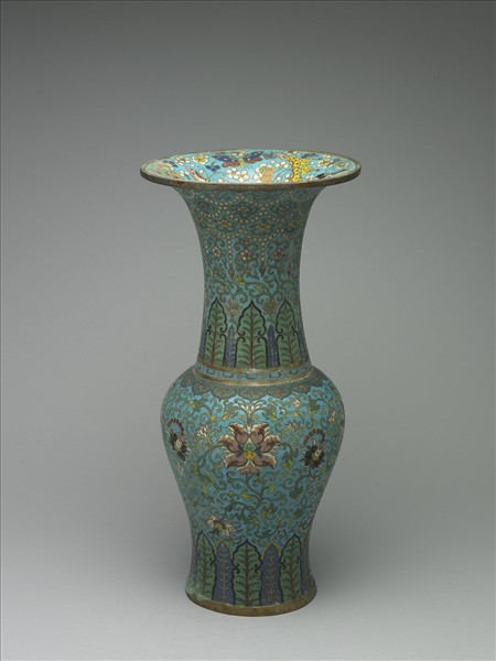 掐絲琺瑯圓口花瓶