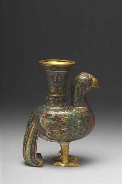 掐絲琺瑯鳩瓶