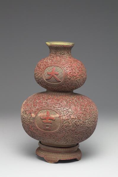 剔紅大吉葫蘆瓶- 故宮