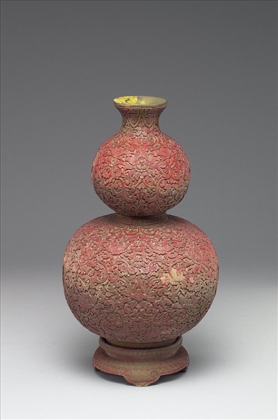 剔紅大吉葫蘆瓶