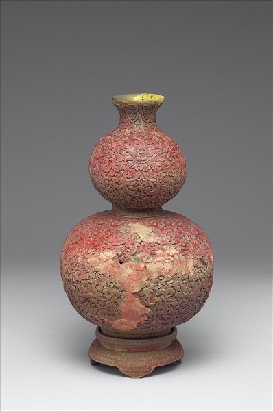 剔紅大吉葫蘆瓶