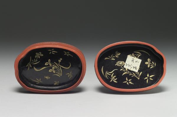 剔彩折枝石榴盒