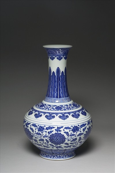 青花長頸瓶- 故宮