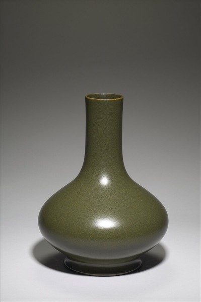 茶葉末釉長頸瓶